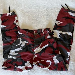 Red Camo Cargo Pants